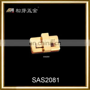 Common Metal Twist Handbag Lock for Bag, Square Turn Lock With Various Sizes thumbnail-1