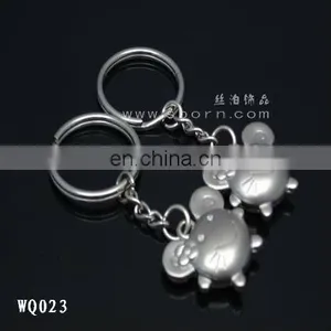 Hot Selling Creative Pink And Blue Hourglass Couple Key Ring For Wedding thumbnail-6