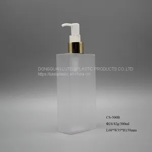 300ml Rectangle PETG Plastic Empty Cosmetic Bottle for Packaging Face Care Toner thumbnail-5