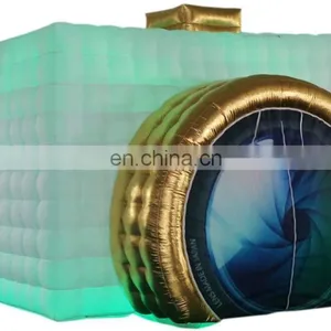 Best Wedding Party Decoration Portable Photo Booth White Mobile Inflatable Cube LED Photo Booth thumbnail-6