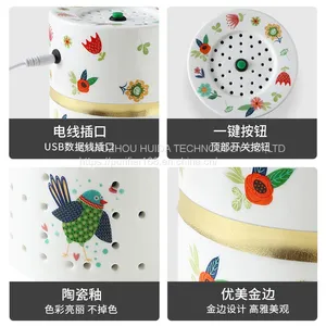 Ceramic Air Purifier LED-UV Disinfection 5V USB PM2.5 thumbnail-2