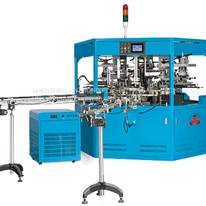 Automatic Multicolor Glass Round Flat Bottle uv Screen Printing Machine SZD-106 for Plastic Cosmetics Near me thumbnail-1