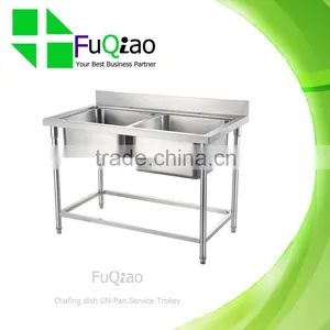 Wholesale Kitchen Stainless Steel Sink Work Table for Restaurant Hotel Family thumbnail-3