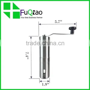 Trade Assurance FDA Grade Ceramic Burr Stainless Steel Manual Home Coffee Mill With Spoon Quality Choice thumbnail-2