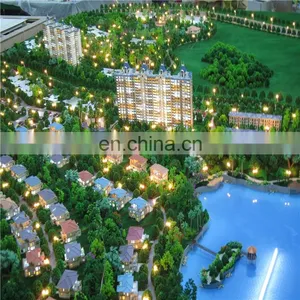 Nice Resort House Model for Display, Overview Miniature Building Model thumbnail-2