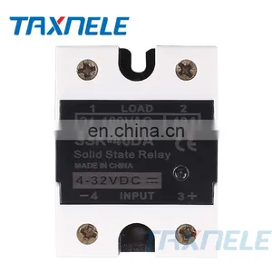 DC To AC SSR-40DA SSR 25DA 10DA Solid State Relay 4-32VDC Input 24-480VAC Output Solid State Relay Industrial Single Black SSR thumbnail-3