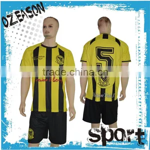 Yellow and Black Football Jersey,football Jersey Custom Design thumbnail-1