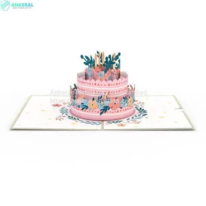 Cheap Price Birthday Cake Pop-up Cards 3D Greeting Pop-up Card for Mother’s Birthday thumbnail-1