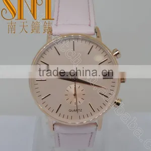 Hot Selling Rose Gold Sunday Dial Wrist Watch With Pink UP Band Watch thumbnail-1