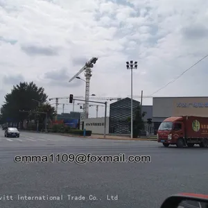 12t QTZ250 Topless Tower Crane 70m Boom Height 60m Payment From Russia thumbnail-1