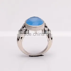 CHALCEDONY RING ,925 Sterling Silver Jewelry Wholesale,WHOLESALE SILVER JEWELRY,SILVER EXPORTER, thumbnail-3