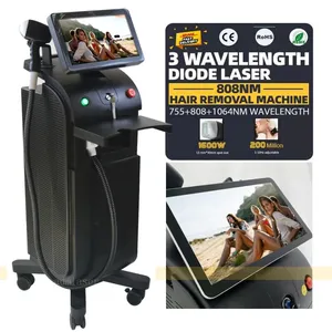 High Power 1800w Germany 808nm Ice Diode Laser Hair Removal 755 808 1064nm Laser Depilation Machine thumbnail-1