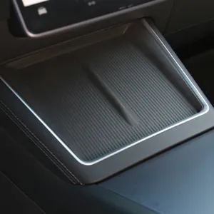 24-25 Model 3/Y OEM Wireless Charger Mat - NF25027101 Black Silicone Charging Station for Tesla Highland/Juniper Series thumbnail-1