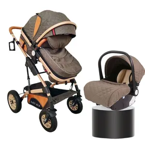 Luxury 3-in-1 Multifunction Baby Stroller With Removable Carry Cot Pram Wholesale Option - Buy Two-way High Landscape Stroller Oxford Material Newborn thumbnail-1