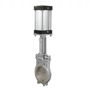 10 Inch Flanged Pneumatic Knife Gate Valve 150LB Stainless Steel Slurry Knife Gate Valve thumbnail-3