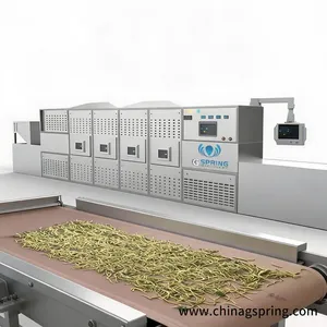 CE Certified Microwave Drying and Sterilization System For Herbs Production Line thumbnail-1