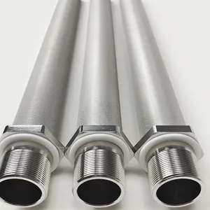 Sintered Stainless Steel Filter Element for Water Treatment, Backwashable, 50 Micron, 304SS thumbnail-2
