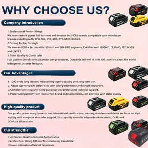 Cordless Impact Hammer Power Drill Driver Tools Replacement 18V Rechargeable Battery M18 Compatible MIL thumbnail-5