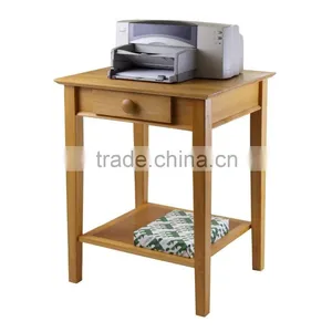 Wood Printer Stand With Drawer and Shelf thumbnail-1