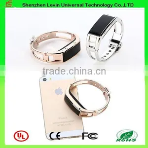 D8 Metal Gold Silver Hot Fitness Tracker Calorie Counter Sleep Monitor Watch Bluetooth Bracelet thumbnail-2