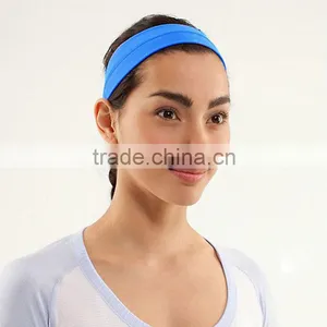 2016 Wholesale Elastic Girls Custom Yoga Headband Sport Headband Solid Stretch Headband Yoga Headbands thumbnail-1