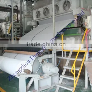 Small Toilet Paper Making Machine From Waste Paper, Cotton, Bagasse, Wheat Straw thumbnail-1