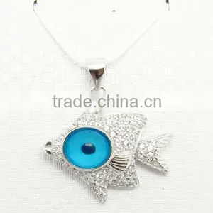 Fish Shape Eye Pendant thumbnail-1