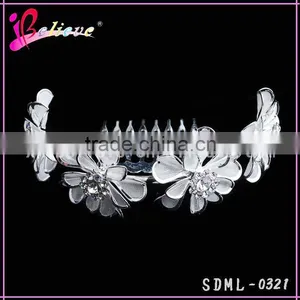 Wedding Hair Accessories Hot Selling Hair Jewelry Flower Girls Hair Combs thumbnail-2