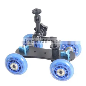 NEWER Tabletop Mobile Rolling Slider Dolly Car Skater Video Track Rail Camera thumbnail-6
