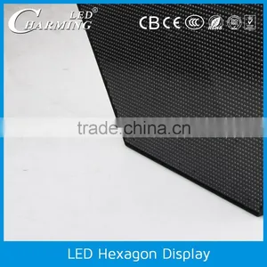 2016 New Arrival!!!portable Hexagon Shape Digital hd Led Display Light for Indoor Wall Decoration thumbnail-6