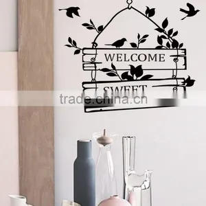 Welcome Sweet Home Decoration Wall Decals ZYVA-8253-NA Decorative Removable Vinyl Wall Stickers for Home thumbnail-1