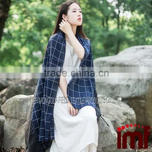 Summer Scarf Plaid Scarf thumbnail-1