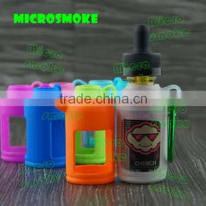 China e Liquid Bottle With e Liquid Glass Droppers Silicone Case/skin/sleeve/cover/box for 30ml Black e Liquid Bottles thumbnail-1