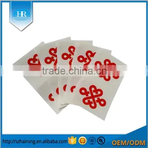 Custom Red Brand Adhesive Logo Label thumbnail-1