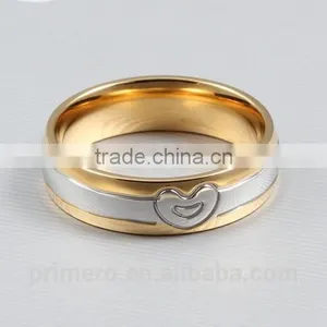 New CZ Cubic Zirconia Couple Wedding Rings 18k Gold Men and Women Jewelry thumbnail-5