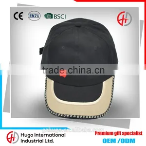 High Quality Classic Style Casual Outdoor Sport Black Colour Curve Custom Promotional Men Cap thumbnail-1