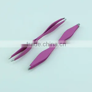 Extra Find Point Two Functions Stainless Steel Tweezers thumbnail-1