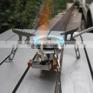 16 * 16 * 5cm Portable Outdoor Folding Gas Stove Camping Hiking Picnic 3500W Igniter Gas Stoves Camping Equipment thumbnail-1