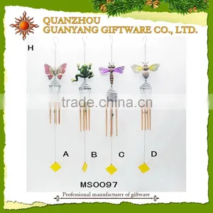 Metal Wind Chime Tube Wind Chimes Frog Butterfly Dragonfly Bee Insect Windchime thumbnail-1