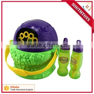 Electric Bubble Blizzard Basket Machine Toy for Kids With Handle and Removable Cover thumbnail-1