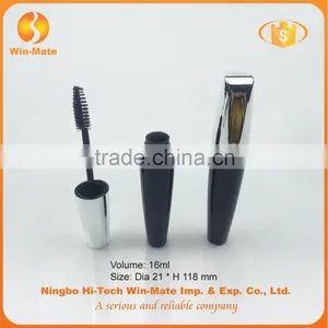 2015 New Silver & Black Flat High Quality Plastic Container for Mascara thumbnail-3
