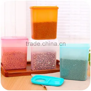 Colorful Cereal Container Home Use Plastic Container Food Container Wholesale thumbnail-2