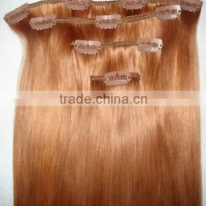 Wholesale Virgin Brazilian Clip in Hair Extensions Virgin Hair Made in China thumbnail-5