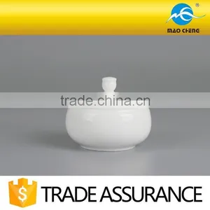 Plain Domestic Ceramic Chafing Sugar Pot thumbnail-3
