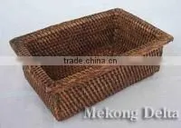 Woven 100% Rattan Memo Basket thumbnail-1