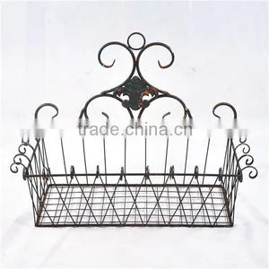 Rusty Vintage Decorative Hanging Basket Planter thumbnail-1