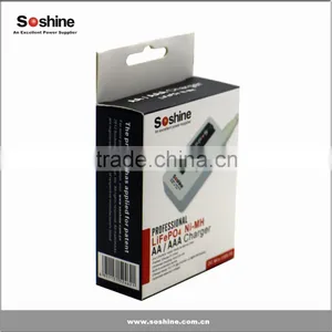 Soshine SC-F3 Battery Charger LiFePO4 14500 10440 Nimh AA AAA Li-ion 14500 10440 Battery Charger thumbnail-2