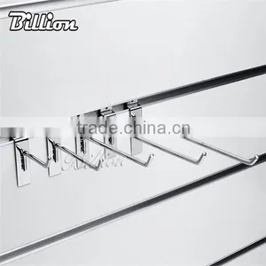 Single Prong Display Hook Chrome Supermarket Hanging Slatwall Metal Hooks thumbnail-1