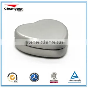 Small Heart Shape Chocolate Candy Tin Box / Logo Emboss Gift Metal Box / Good Price Tin Can thumbnail-1