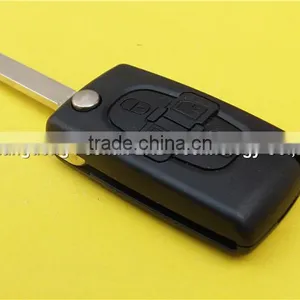 Best Sell 4 Buttons Flip Key Shell for Peugeot 307 Without Battery Place thumbnail-4